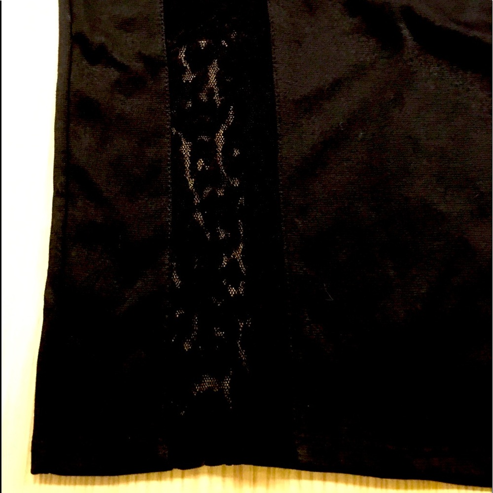 Cocktail skirt with lace (see through trim) size Large knee length